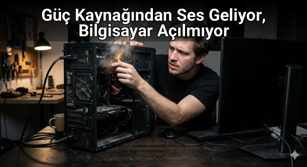 Güç Kaynağından Ses Geliyor, Bilgisayar Açılmıyor